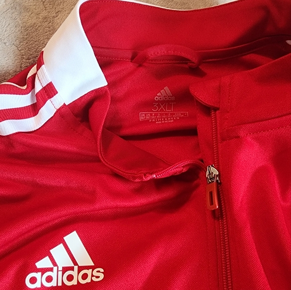 Mens 3xlt adidas red and white tiro jacket - Picture 5 of 6